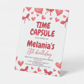 Signe De Table Sweetheart Birthday Time Capsule Card (Recto)