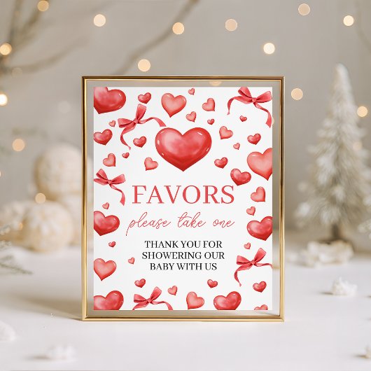 Signe De Table Sweetheart Favors Take One Sign