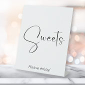 Signe De Table Sweets de script moderne