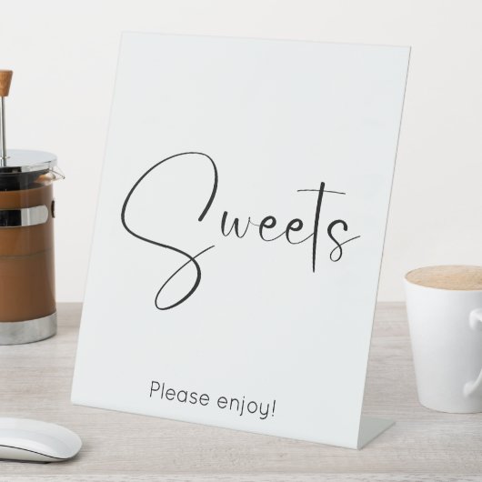 Signe De Table Sweets de script moderne (In SItu)