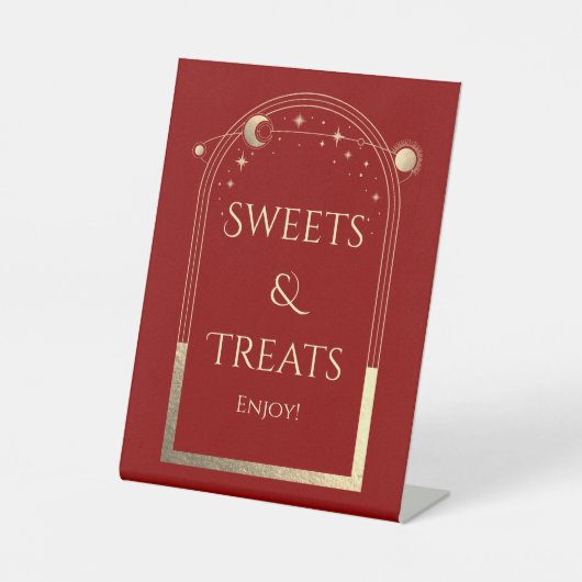 Signe De Table Sweets & Traitements Mystical Red Gold Mariage (Recto)