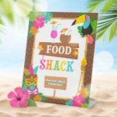 Signe De Table Symbole alimentaire tropical de Luau Hawaï