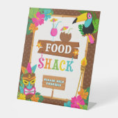 Signe De Table Symbole alimentaire tropical de Luau Hawaï (Recto)