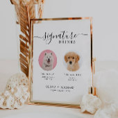 Signe De Table Symbole animal de compagnie de barre de chien pers