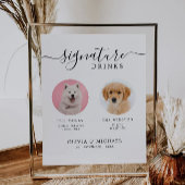 Signe De Table Symbole animal de compagnie de barre de chien pers