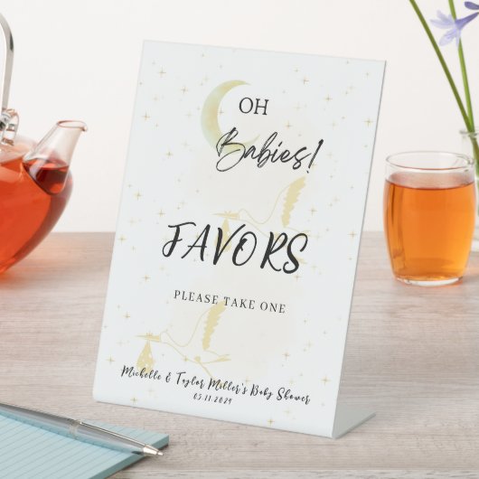 Signe De Table SYMBOLE Baby shower POISSON (In SItu)