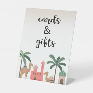 Signe De Table Symbole Boho Desert Paysage Cartes et Cadeaux