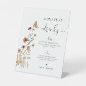Signe De Table Symbole boisson minuscule Fleur sauvage (Recto)