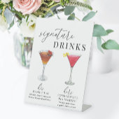 Signe De Table Symbole boisson moderne Elegant