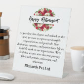 SIGNE DE TABLE SYMBOLE BON POUSSIÈRE DE RETRAITE (In SItu)