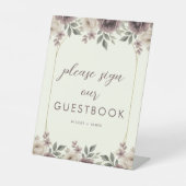 Signe De Table Symbole Botanique Dusty Mauve & Ivory Bloom (Recto)