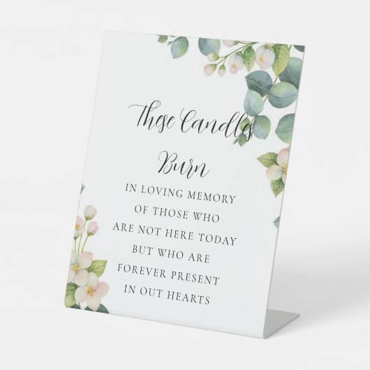 Signe De Table Symbole Botanique En Mémoire Amoureuse (Recto)