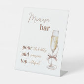 Signe De Table Symbole Brunch et Bubbly Mimosa Bar 8x10 (Recto)