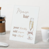 Signe De Table Symbole Brunch et Bubbly Mimosa Bar 8x10 (In SItu)