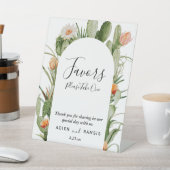 Signe De Table Symbole Cactus Floral Desert Favors Mariage (In SItu)