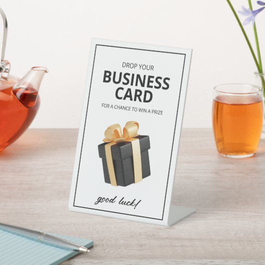 Signe De Table SYMBOLE carte de visite Raffle Bowl (In SItu)