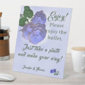 Signe De Table Symbole catholique Misty Mauve et Green Table (In SItu)