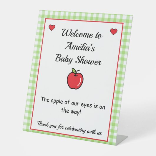 Signe De Table SYMBOLE CENTRAL Baby shower Apple (Recto)