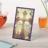 Signe De Table Symbole chrétien inspirant foi et lumière (In SItu)