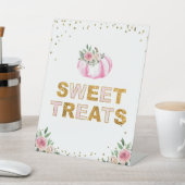 Signe De Table Symbole Citrouille d'or rose Anniversaire de frian (In SItu)