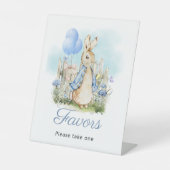 Signe De Table Symbole classique Peter Rabbit Baby shower Faveurs (Recto)