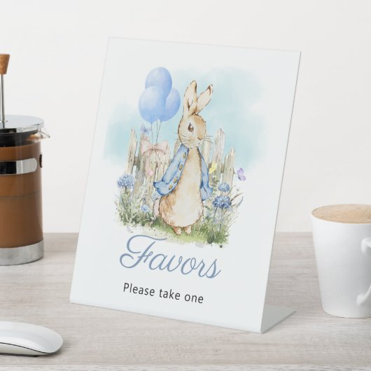 Signe De Table Symbole classique Peter Rabbit Baby shower Faveurs (In SItu)