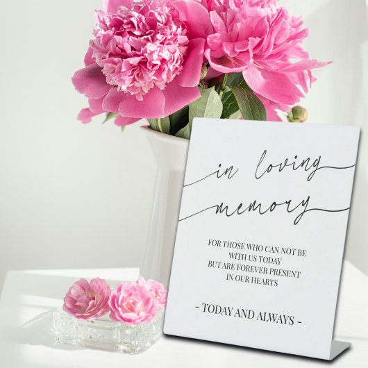 Signe De Table Symbole commémoratif de Calligraphie moderne en mé