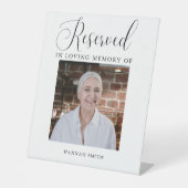 Signe De Table Symbole commémoratif de la photo de réserve modern (Recto)