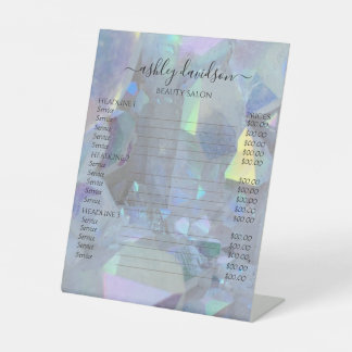 Signe De Table Symbole cristallin Iridescente Angel Aura Quartz
