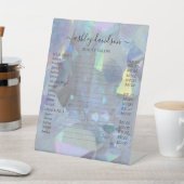 Signe De Table Symbole cristallin Iridescente Angel Aura Quartz (In SItu)