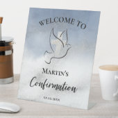 Signe De Table Symbole d'accueil de confirmation catholique (In SItu)