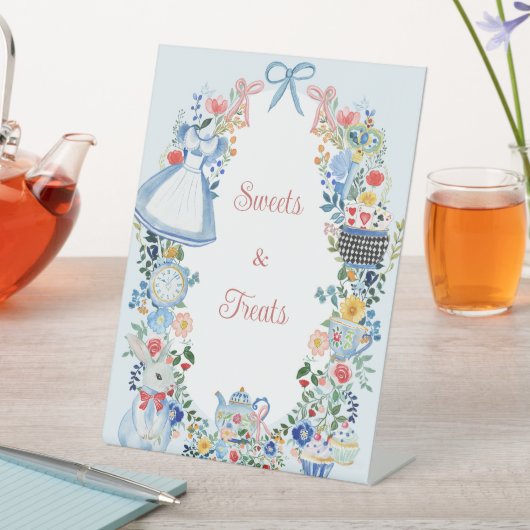 Signe De Table Symbole d'Alice Whimsical au pays des merveilles (In SItu)