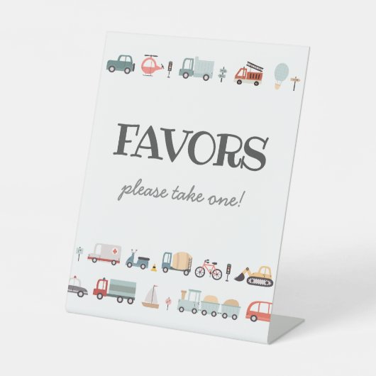 Signe De Table Symbole d'anniversaire de transport moderne (Recto)