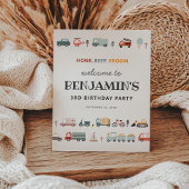 Signe De Table Symbole d'anniversaire du transport moderne