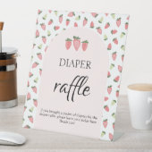 Signe De Table Symbole de Baby shower de fraise sauvage (In SItu)