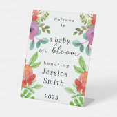 Signe De Table Symbole de bienvenue "Baby in Bloom" (Recto)