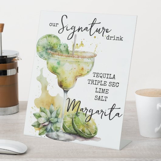 Signe De Table Symbole de boisson moderne Elegant (In SItu)