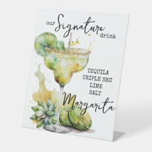 Signe De Table Symbole de boisson moderne Elegant