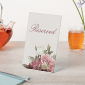 Signe De Table Symbole de Bouquet de Bourgogne réservé (In SItu)