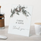 Signe De Table Symbole de Bouquet de verdure d'hiver Cartes et ca (In SItu)