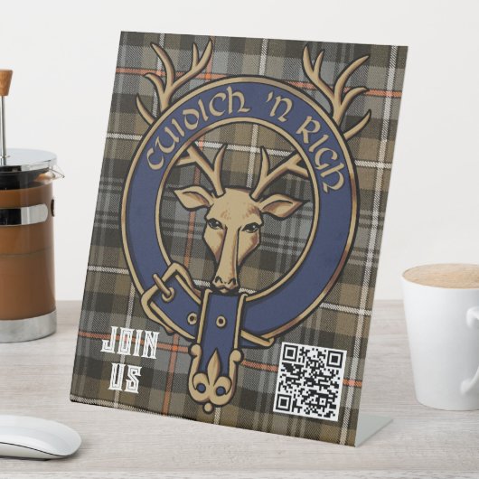 Signe De Table Symbole de cale Clan Mackenzie (In SItu)