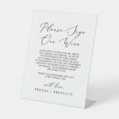 Signe De Table Symbole de calligraphie noire délicieuse (Recto)