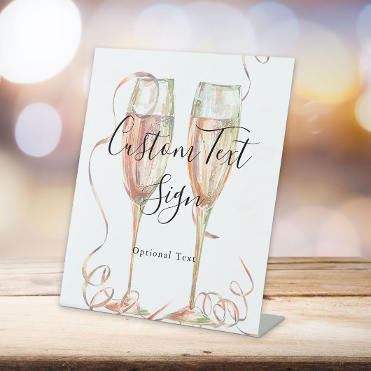 Signe De Table SYMBOLE DE Champagne Élégant