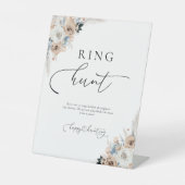 Signe De Table Symbole de chasse à l'anneau d'ivoire et de saumon (Recto)