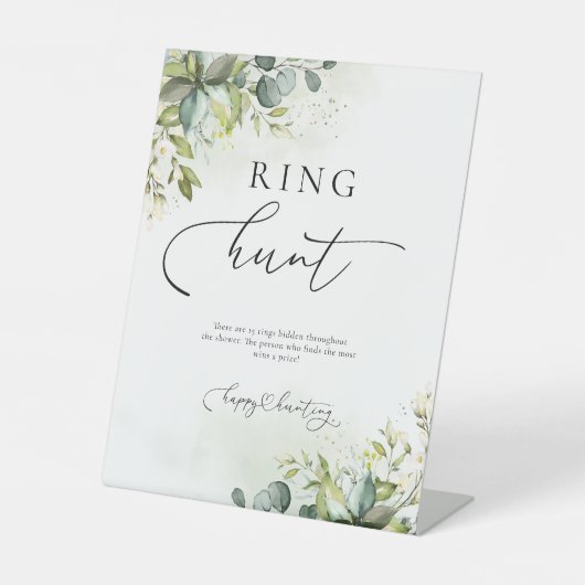 Signe De Table Symbole de chasse aux cernes verdoyants (Recto)