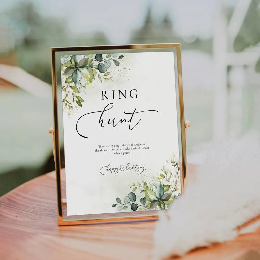 Signe De Table Symbole de chasse aux cernes verdoyants