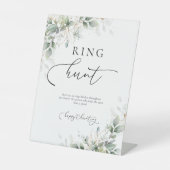 Signe De Table SYMBOLE DE CHASSE D'ANNEAU D'OR Eucalyptus (Recto)