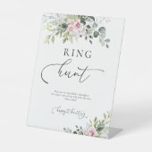 Signe De Table Symbole de chasse en anneau rose pâle (Recto)