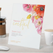 Signe De Table Symbole de Cocktail floral moderne (In SItu)