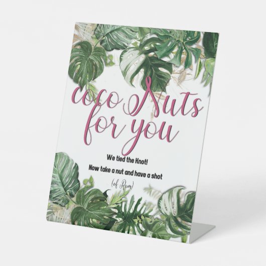 Signe De Table Symbole de CocoNuts pour vous (Recto)